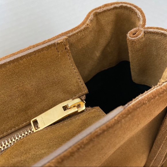 Saint Laurent fringe suede tote bag - Picture 8 of 12